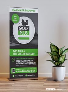 deinGolfPlus Roll-Up Golfvereine
